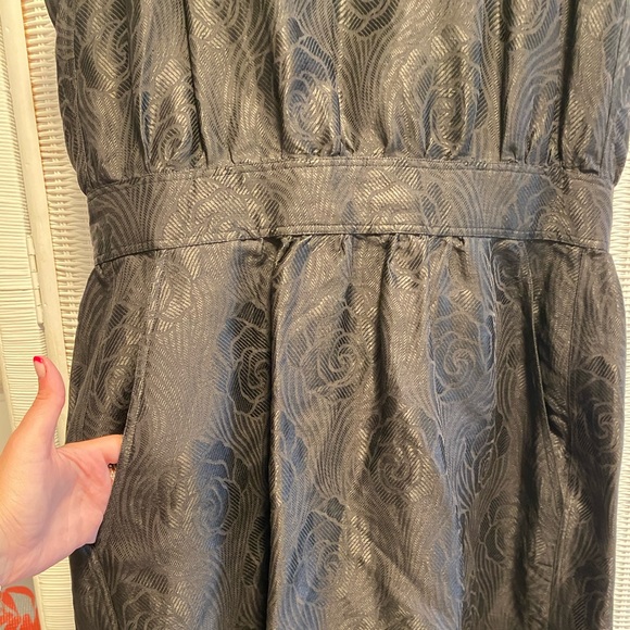 Vintage Fendi Black Rose Embroidered Formal Gown - Picture 13 of 14